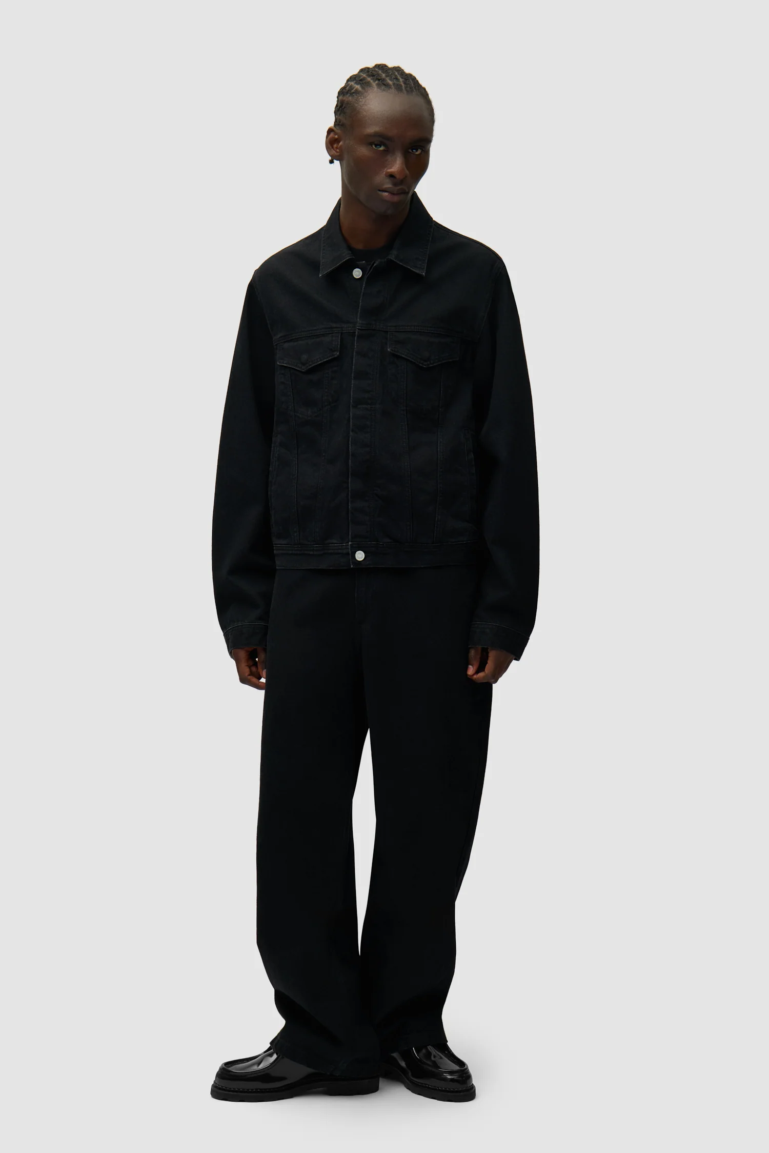 Circle Logo Jeans Jacket - Black - Image 4