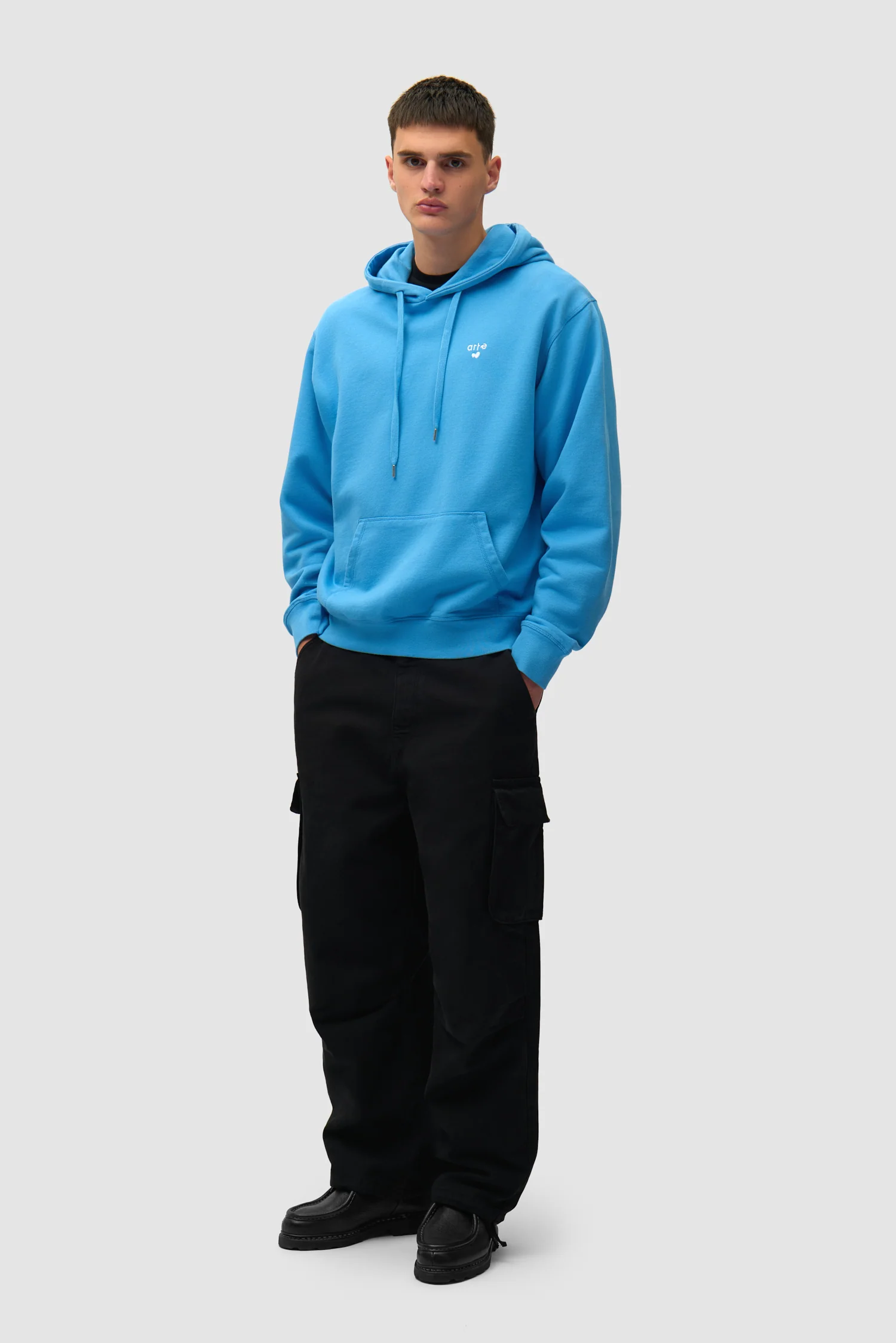 Heart Logo Hoodie - Blue - Image 4