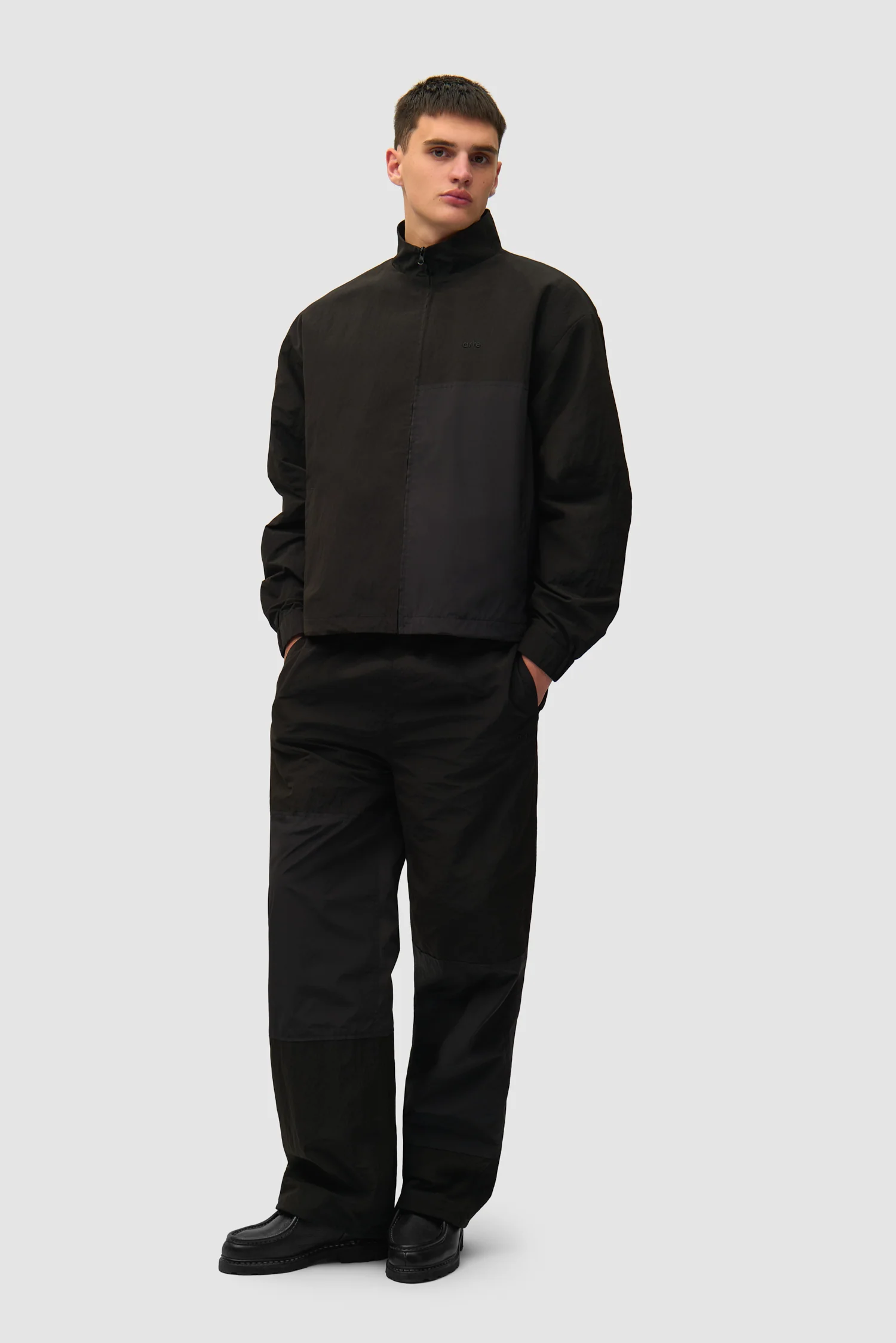 Squared Track Pants - Black - Image 6